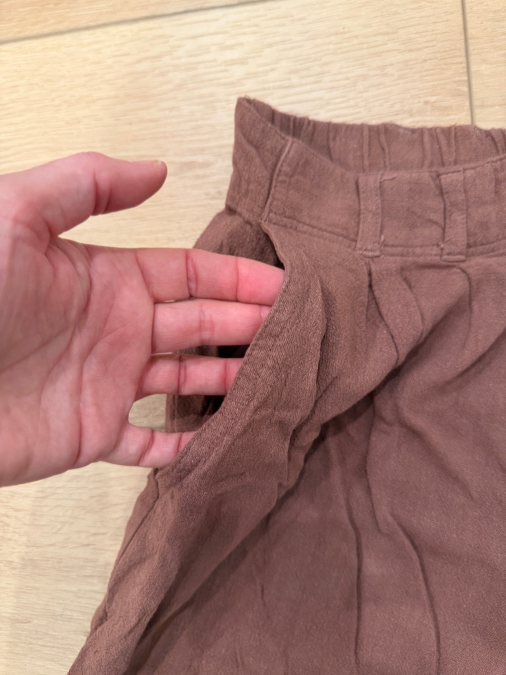 Z Supply Mauve Wide-Leg Crop Pants - Picture 3 of 8